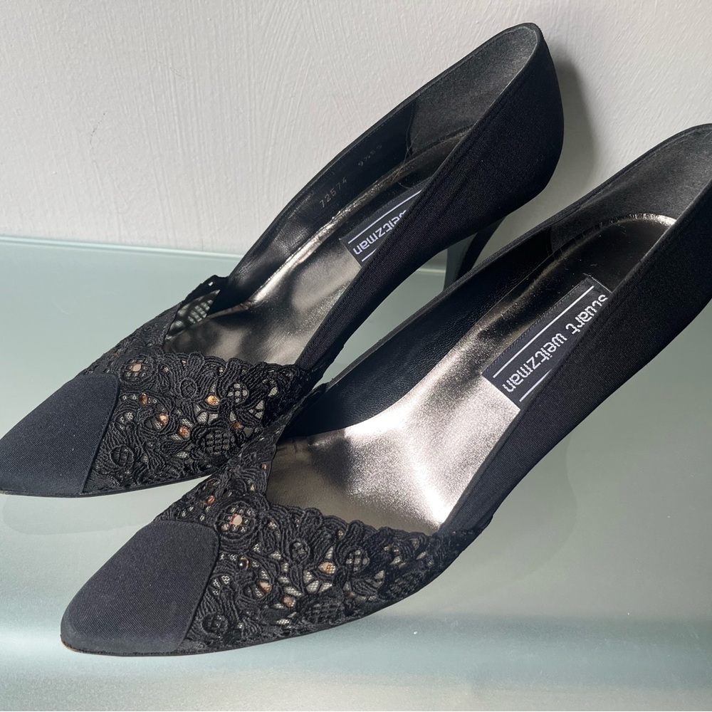 Stuart Weitzman Black Heels with Sophisticated Design